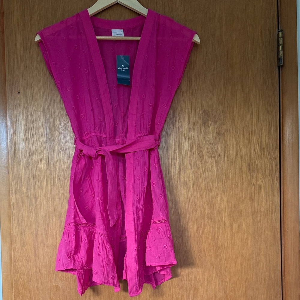 NWT Abercrombie Kids Pink Swim Coverup